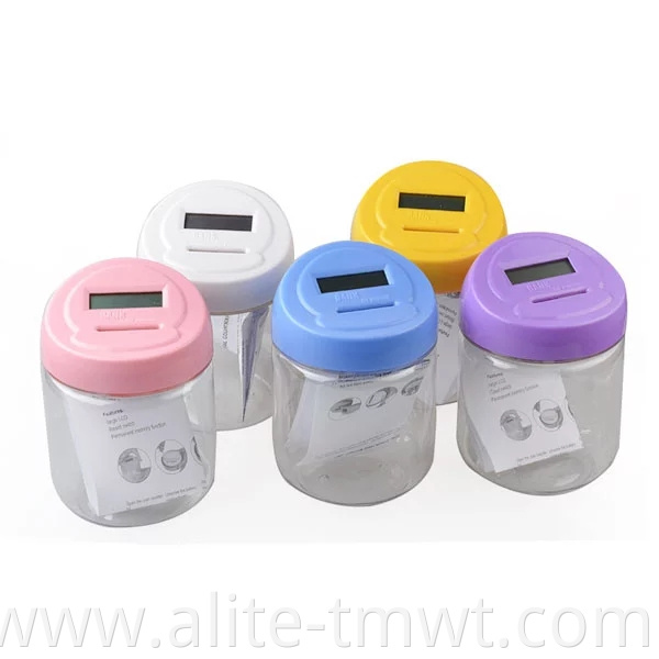 Personal Bank Plastic Digital Coin Counting AA Batteries Included Money Saving Box